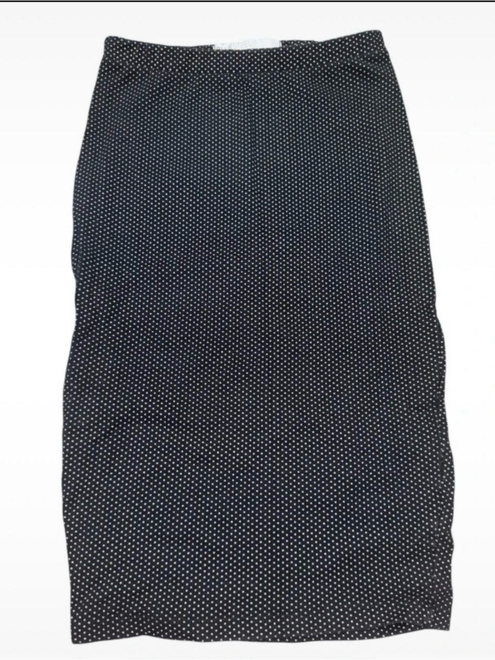 Blue Steel Polka Dot Pencil Skirt- slim Fit Stretch Skirt